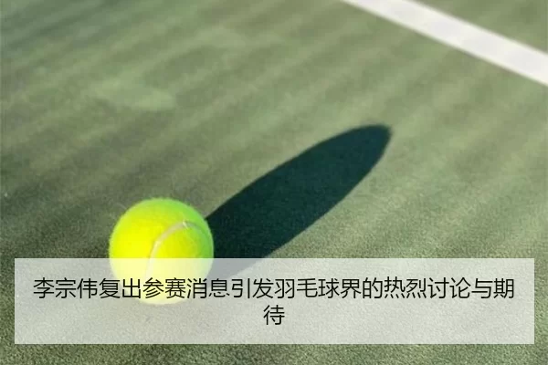李宗伟复出参赛消息引发羽毛球界的热烈讨论与期待